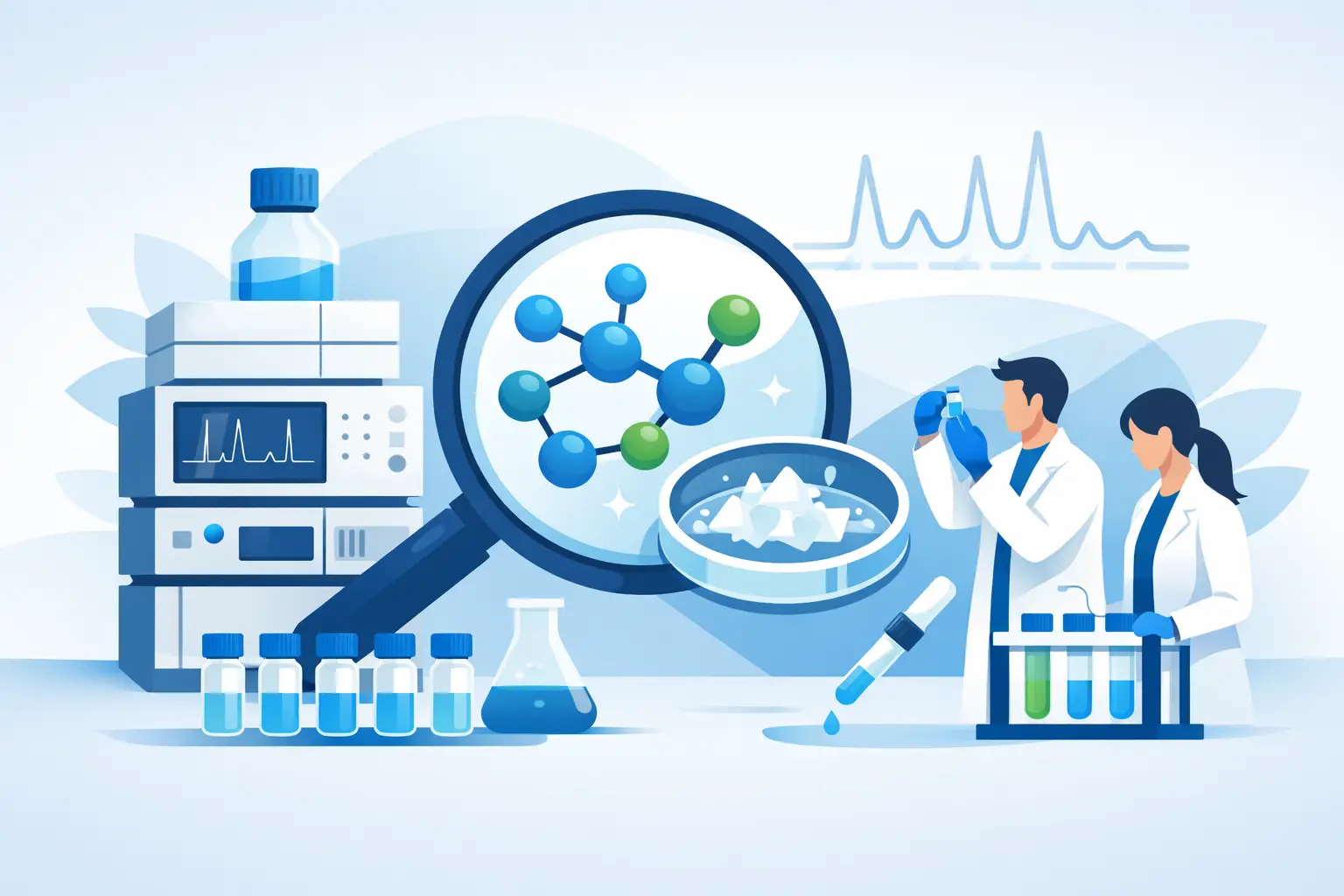 HPLC analýza peptidov a kontrola čistoty šarže